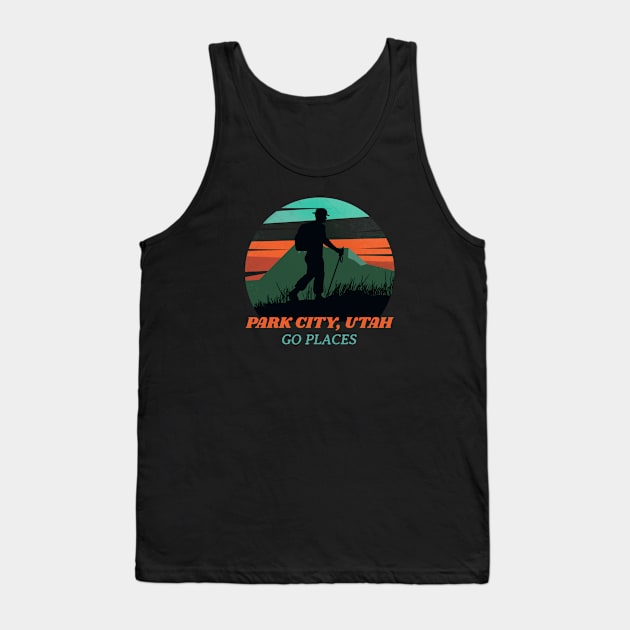 Park City, Utah Hiking Tank Top by Mountain Morning Graphics